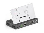 PureTools - HDBaseT Wall Plate Extender Set, 4K (60Hz 4:4:4) mit USB2.0 KVM