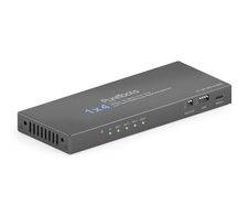 PureTools - 1x4 HDMI2.1 Splitter - 48Gbps - 8K (60Hz 4:2:0) 12 bit, Audio De-Embedding und Signal Management