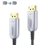 FiberX Serie - DisplayPort 8K Glasfaser Extender Kabel - 25m