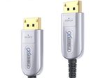 FiberX Serie - DisplayPort 2.0 8K Glasfaser Extender Kabel - 15m