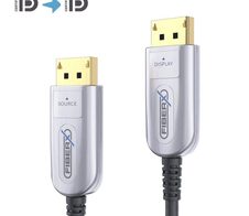 FiberX Serie - DisplayPort 2.0 8K Glasfaser Extender Kabel - 25m