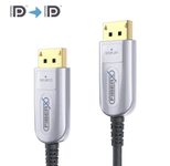 FiberX Serie - DisplayPort 2.0 8K Glasfaser Extender Kabel - 50m