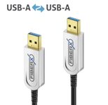 FiberX Serie - USB 3.1 Glasfaser Kabel - USB-A auf USB-A - 50m