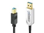FiberX Serie - USB 3.1 Glasfaser Kabel - USB-A auf USB-B - 30m