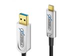 FiberX Serie - USB 3.1 Glasfaser Kabel - USB-A  USB-C - 15m
