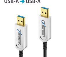 FiberX Serie - USB 3.1 Glasfaser Kabel - USB-A  USB-A - 40m