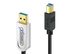FiberX Serie - USB 3.1 Glasfaser Kabel - USB-A  USB-B - 30m
