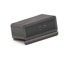 mediahub2 - 7 Steckplätze, freistehend auf Tisch - Space grey Gehäuse und matt-schwarze Module. M2 Dock. Buchse - Keine. Stecker - Keiner