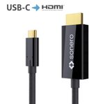 Sonero USB-C auf HDMI Kabel - 2,00m - schwarz