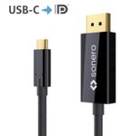 Sonero USB-C auf DP Kabel - 1,50m - schwarz