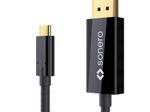 Sonero USB-C auf DP Kabel - 2,00m - schwarz