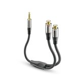 Sonero 3,5mm auf 2x Cinch Audio Adapter Kabel 0,25m