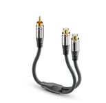 Sonero Cinch auf 2x Cinch Subwoofer Adapter Kabel 0,25m