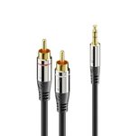 Sonero 2x Cinch auf 3,5mm Audio Kabel 5,0m
