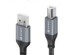 Sonero USB 2.0 Kabel - A/B - Aluminium - space grey/schwarz - 5,00m