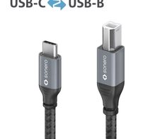 Sonero USB 2.0 Kabel - C/B - Aluminium - space grey/schwarz - 3,00m