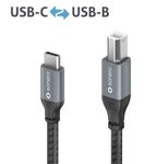 Sonero USB 2.0 Kabel - C/B - Aluminium - space grey/schwarz - 5,00m