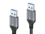 Sonero USB 3.0 Kabel - A/A - Aluminium - space grey/schwarz - 3,00m