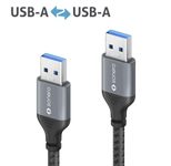 Sonero USB 3.0 Kabel - A/A - Aluminium - space grey/schwarz - 3,00m
