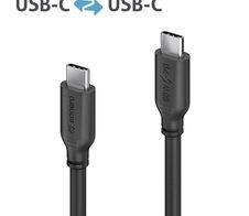 Sonero USB-C auf USB-C Ladekabel - USB 2.0, 60W PD - schwarz - 0,50m