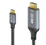 Sonero USB-C auf HDMI Kabel - 4K60, 18Gbps - grau/schwarz - 2,00m
