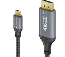 Sonero USB-C auf DisplayPort Kabel - 4K60, 21,6Gbps - grau/schwarz - 2,00m