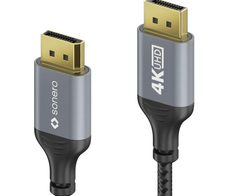 Sonero DisplayPort auf DisplayPort Kabel - 4K60 - grau/schwarz - 2,00m