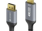 Sonero DisplayPort auf HDMI Kabel - 4K60 - grau/schwarz - 3,00m