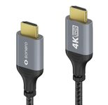 Sonero HDMI auf HDMI Kabel - 4K60 - grau/schwarz - 2,00m