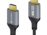 Sonero HDMI auf HDMI Kabel - 4K60 - grau/schwarz - 3,00m