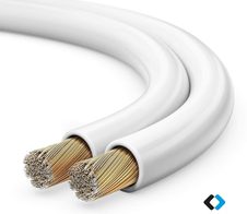 Sonero Lautsprecherkabel 2x0,75mm², CCA 50,0m, weiß