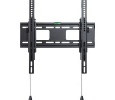 PureMounts TV Halterung mit verstellbaren Armen gegen Diebstahl - VESA 400x400, schwarz