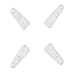 PureMounts Universeller VESA Vergrößerer 200x200 bis 400x400 4tlg. weiß