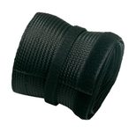 PureMounts Kabelschlauch Polyester 1,80m Schwarz
