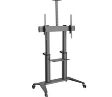 PureMounts Premium TV Cart - Single Display bis 120", schwarz