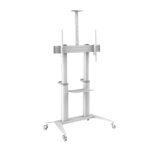 PureMounts Premium TV Cart - Single Display bis 120", weiß