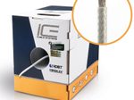 ICE Cable - Koax Kabel, weiß, RG-59, 0,81mm (AWG20), geschirmt, weiß, 152,50m Pulloutbox