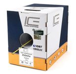 ICE Cable - Cat.5e Kabel, 350MHz, UTP, 24AWG, SBC, HDBaseT, 305m Pulloutbox, Farbe: gelb