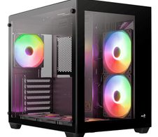 AeroCool PC Gehäuse Dryft-BK-v2 Mid-Tower Schwarz