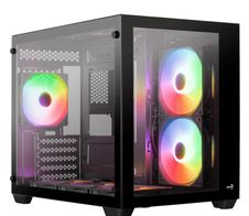 AeroCool PC Gehäuse Dryft Mini-BK-v2 Mini-Tower Schwarz