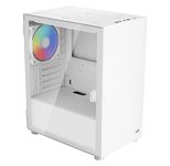 AeroCool PC Gehäuse CS-111-G-WT-v1 Mini-Tower Weiß