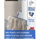 Scotch Blue™ Abdeckfolie mit Abroller transparent 122,0 cm x 27,4 m 1 Rolle