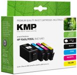 KMP schwarz, cyan, magenta, gelb Druckerpatronen kompatibel zu HP 934XL/935XL (X4E14AE), 4er-Set