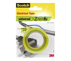 Scotch Isolierband universal Electrical Tape 15,0 x 10,0 (mm x m) grün/gelb