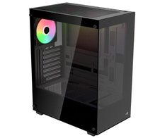 AeroCool PC Gehäuse Pivot-G-BK-v3 Mid-Tower Schwarz