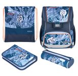 herlitz Schulranzen-Set Loop Plus TechMech grün 17,0 l