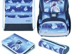 herlitz Schulranzen-Set Loop Plus Cosmic Explorer grün 17,0 l