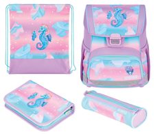 herlitz Schulranzen-Set Loop Plus Ocean Lights grün 17,0 l