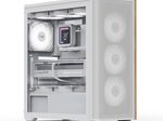 AeroCool PC Gehäuse D501A-G-WT-v2 Mid-Tower Weiß