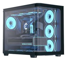 AeroCool PC Gehäuse P500C-G-BK-v1 Mid-Tower Schwarz